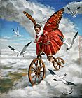 Michael Cheval Down to Earth painting